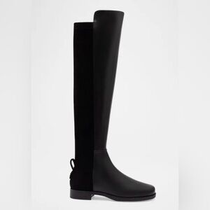 Larroude Black Over the Knee Bergen Riding Boots US 7.5